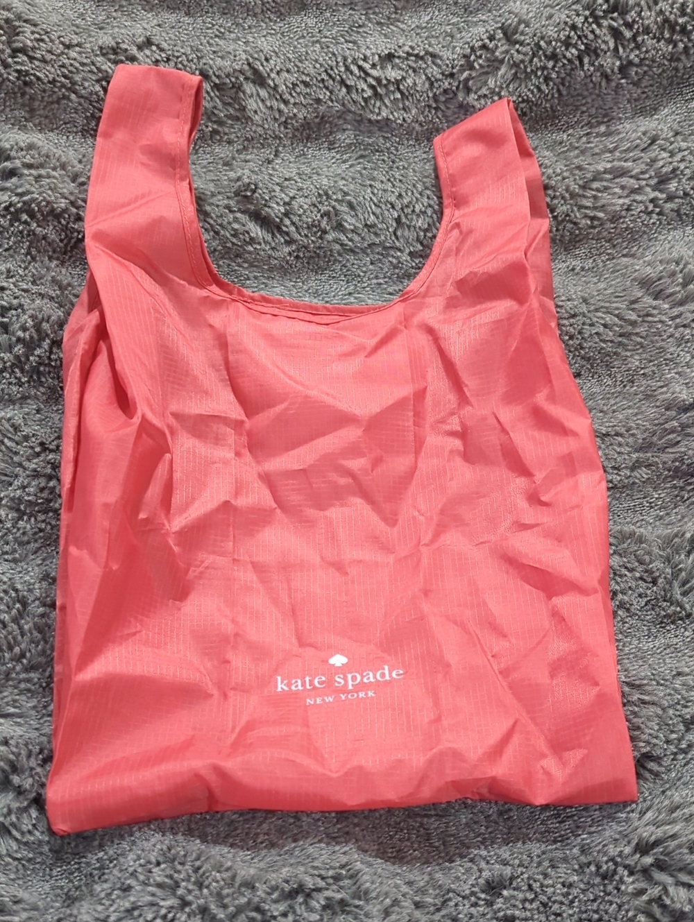 kate spade Coral Pink Foldable Reusable Tote